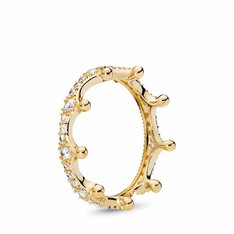 Pandora Shine™ Enchanted Crown Stackable Ring Gold Egypt RK1936287